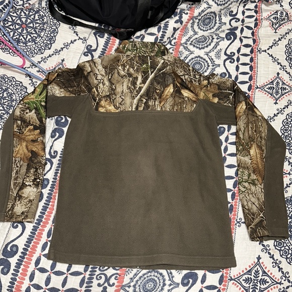 YL Magellan RealTree Camo Zip up fleece jacket - Picture 4 of 5